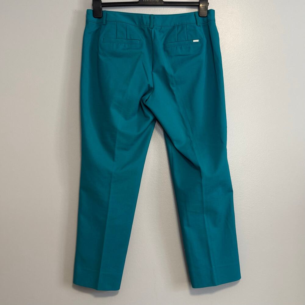 White House Black Market Teal Perfect Form Slim Ankle Dress Pants 12 - Picture 5 of 5
